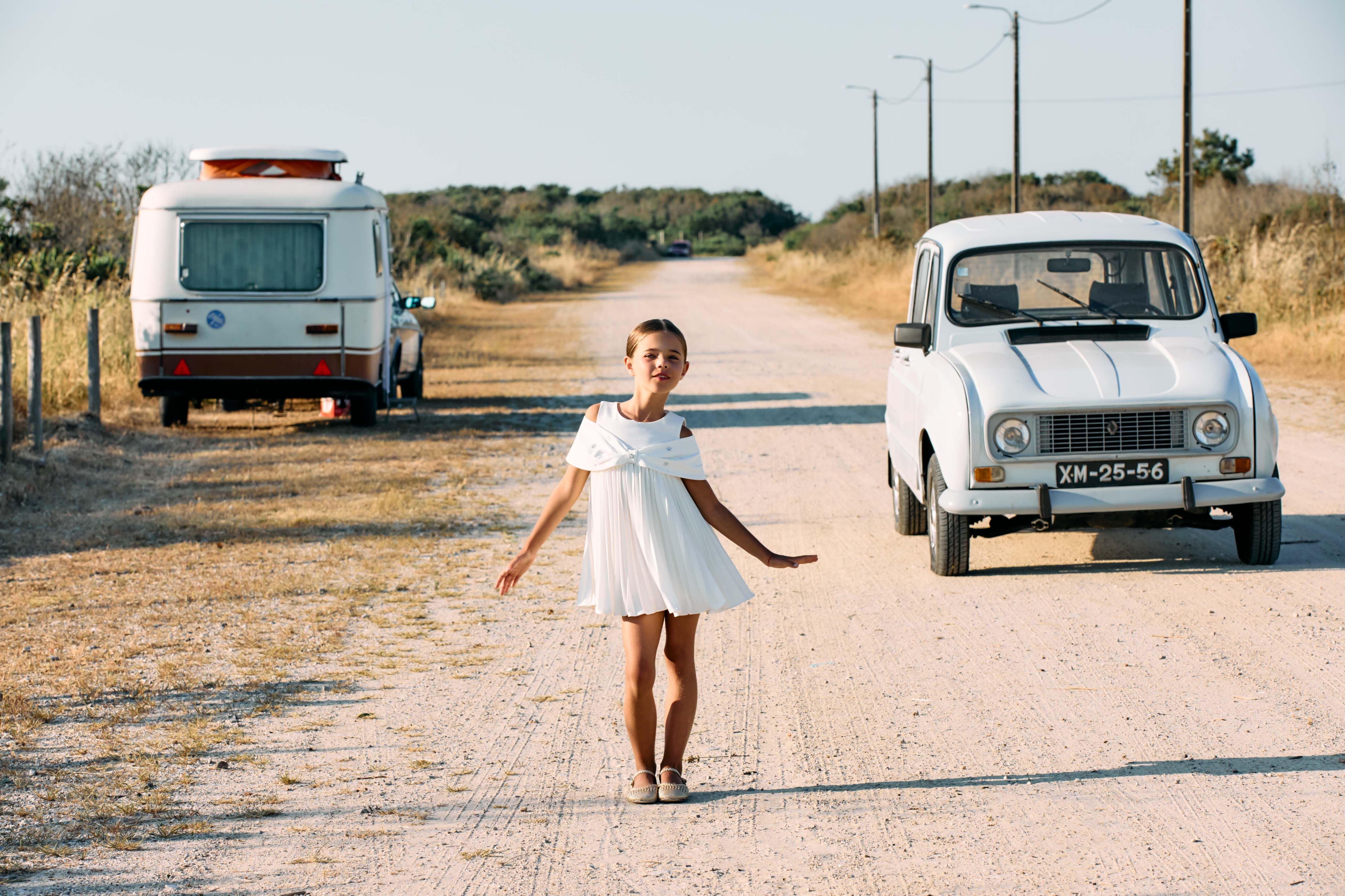 White Bow Dress